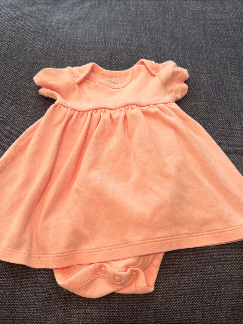 Hanna Andersson Pink Short Sleeve Skirted Bodysuit 3-6m 100% Organic Cotton